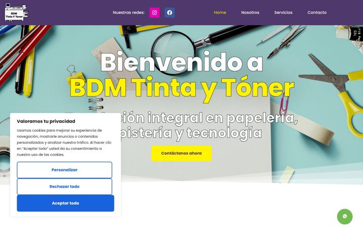 Screenshot of bdmtintaytoner.com