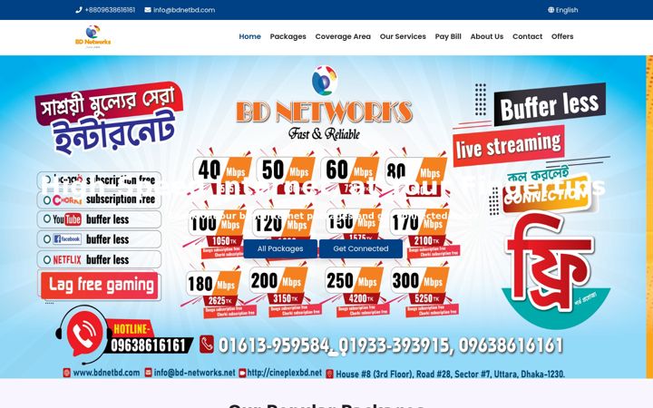 Screenshot of bdnetbd.com