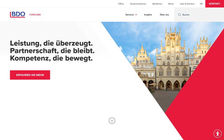 Screenshot of bdo-concunia.de