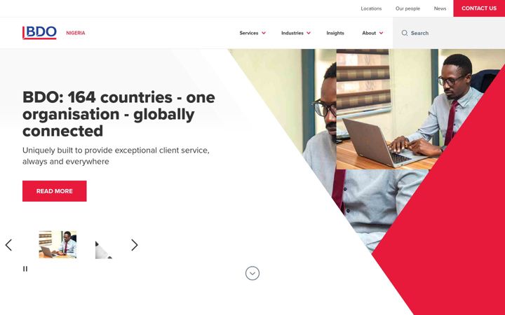 Screenshot of bdo-ng.com