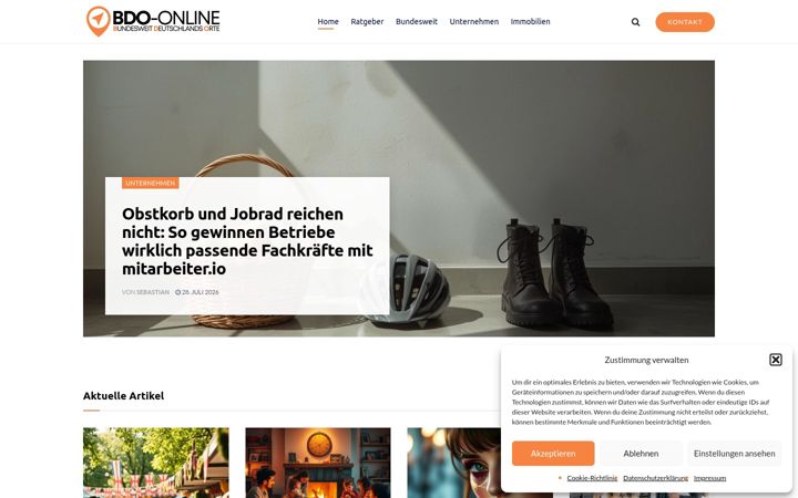 Screenshot of bdo-online.de