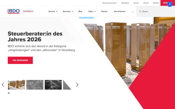 Screenshot of bdo.at
