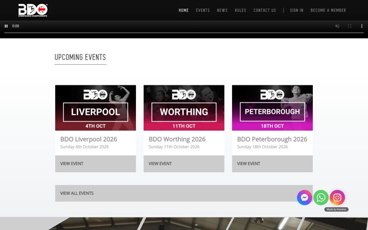 Screenshot of bdo.dance