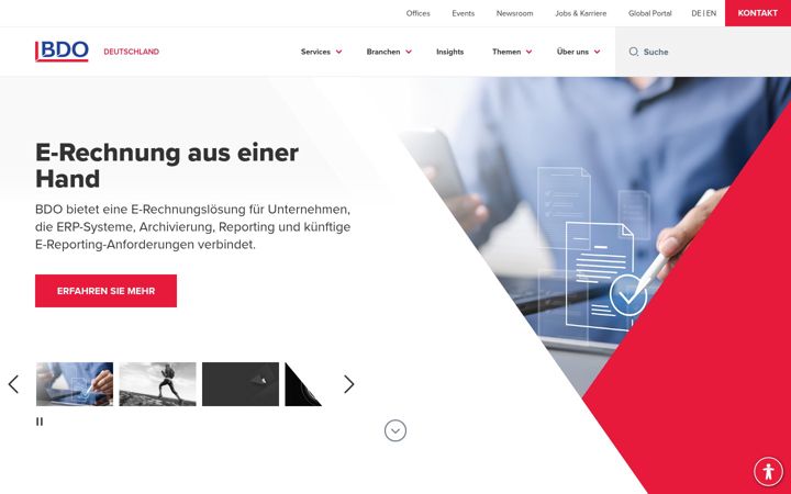 Screenshot of bdo.de