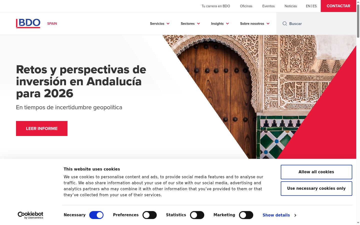 Screenshot tal-banner tal-kunsens muri qabel kwalunkwe interazzjoni