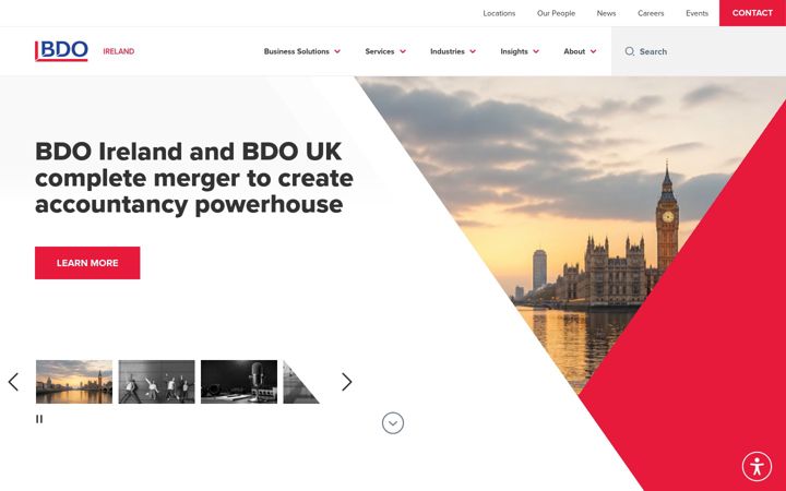 Screenshot of bdo.ie