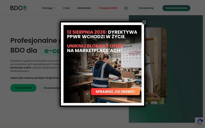 Ekraanipilt saidist bdo360.pl