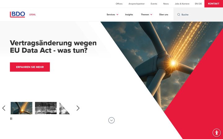 Screenshot of bdolegal.de