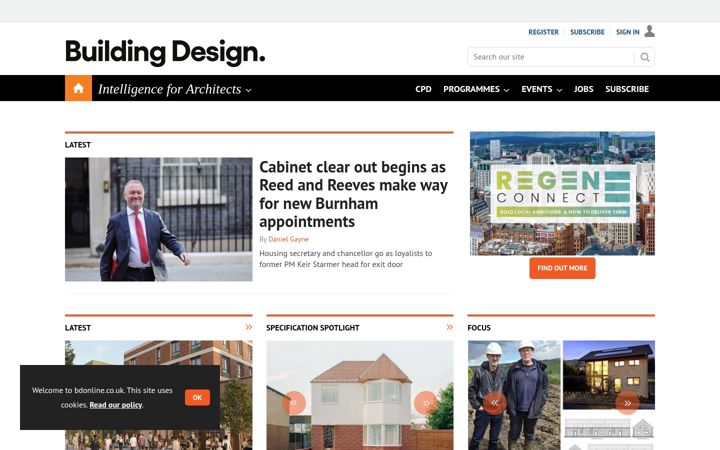 Screenshot of bdonline.co.uk