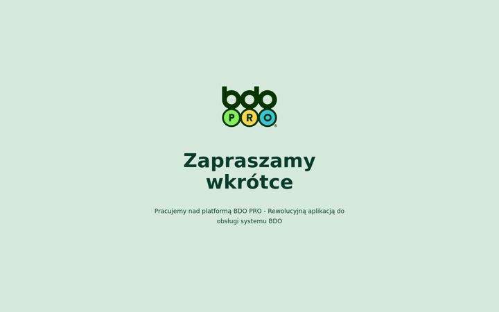 Screenshot of bdopro.pl