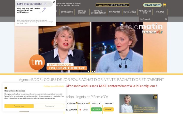 Screenshot of bdor.fr