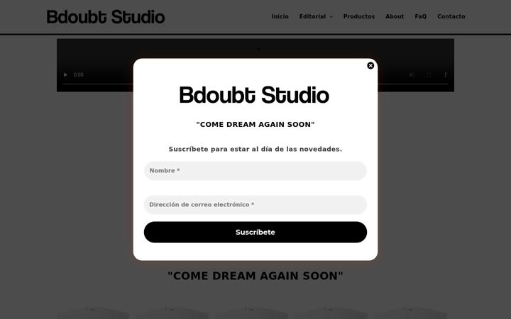 Screenshot of bdoubtstudio.com