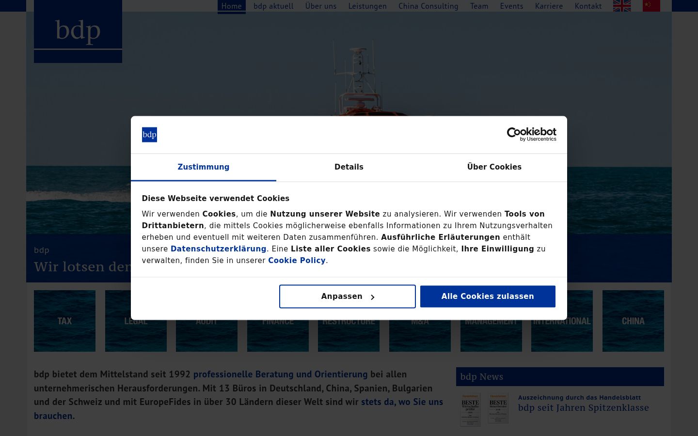 Screenshot tal-banner tal-kunsens muri qabel kwalunkwe interazzjoni