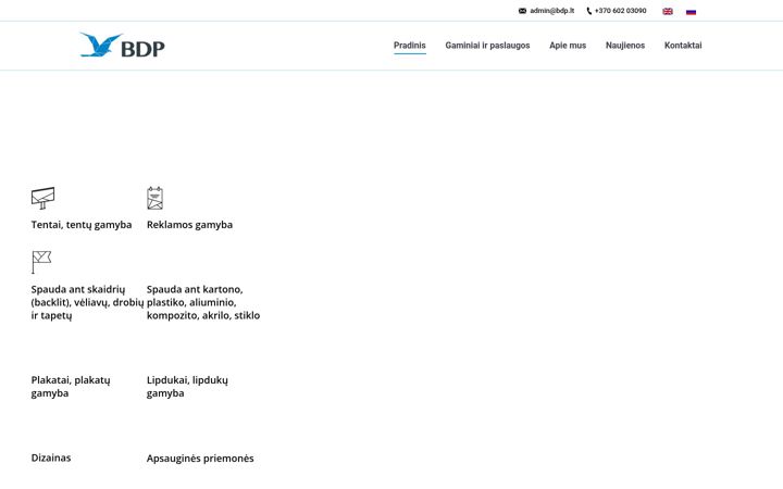Ekraanipilt saidist bdp.lt