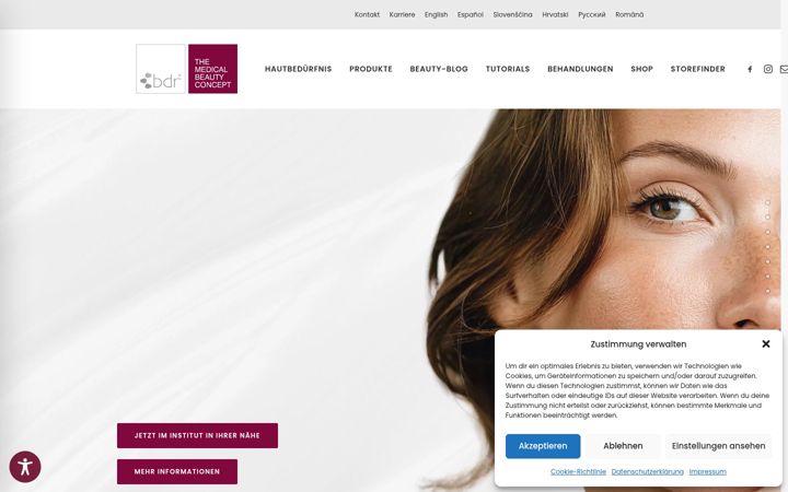 Screenshot van bdr-beauty.de