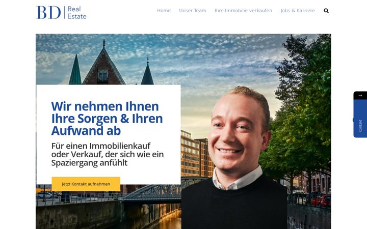 Screenshot van bdrealestate.de