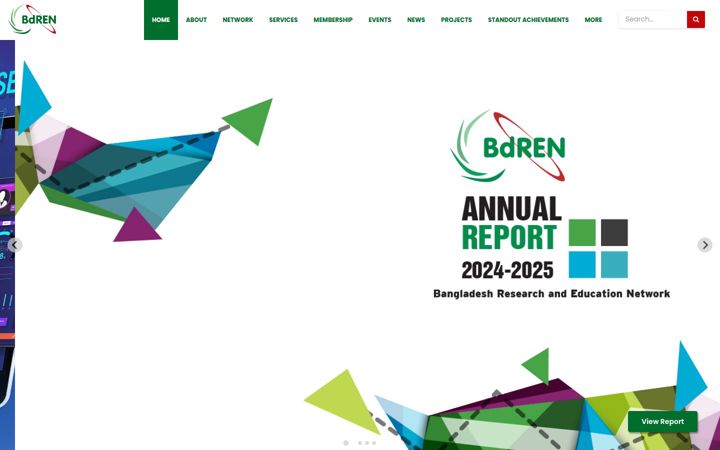 Screenshot of bdren.net.bd
