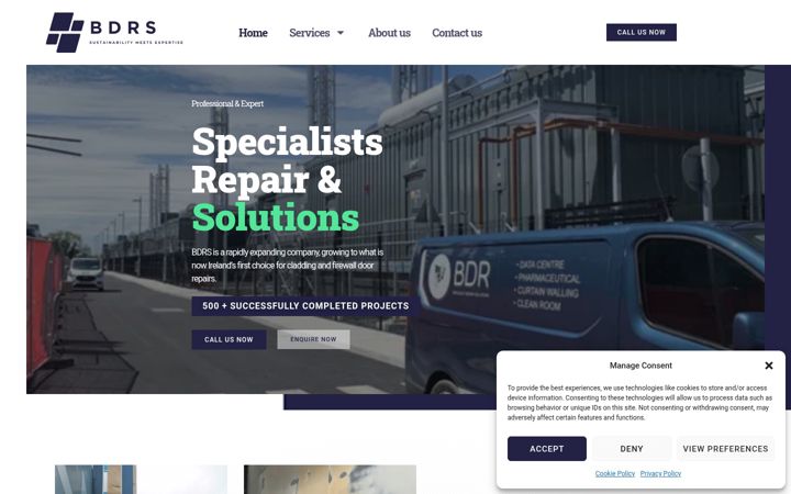 Screenshot of bdrs.ie