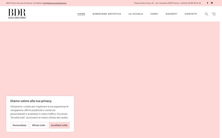 Screenshot of bdrscuoladidanza.it