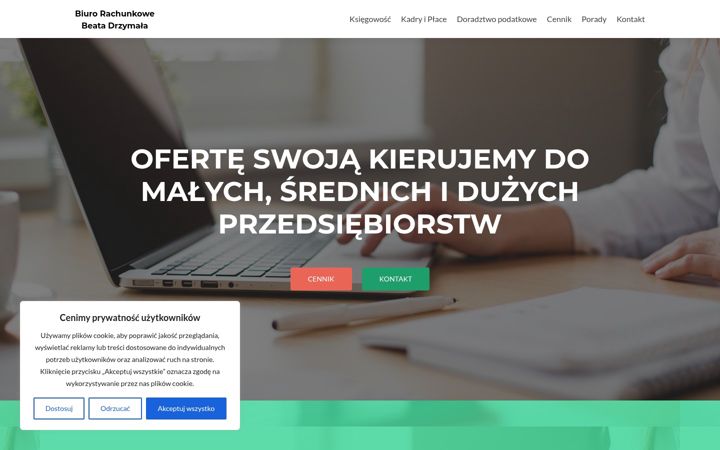 Screenshot of bdrzymala.pl