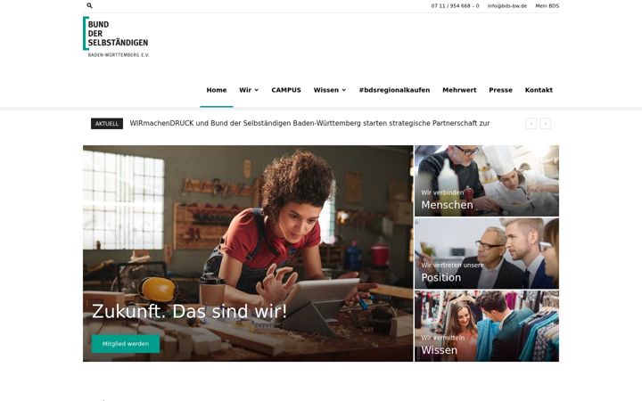 Screenshot of bds-bw.de