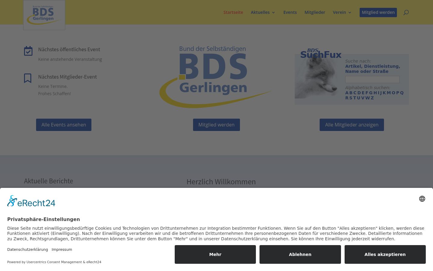 Screenshot van de toestemmingsbanner zoals getoond vóór enige interactie