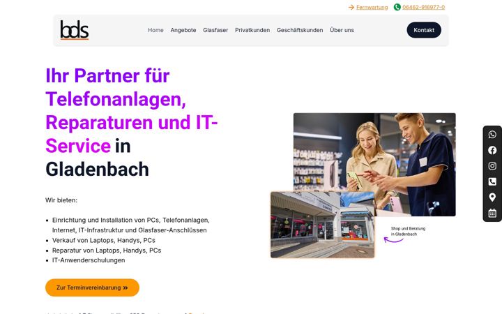Screenshot of bds-gladenbach.de