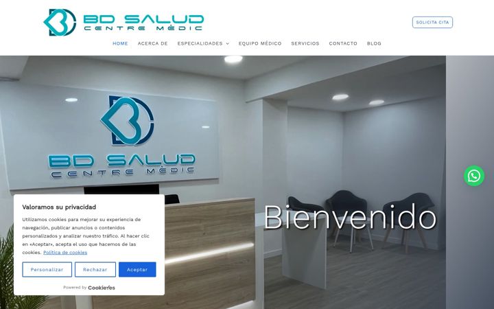 Screenshot of bdsalud.com