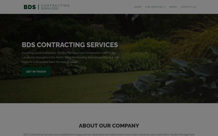 Captura de pantalla de bdscontractingservices.co.uk