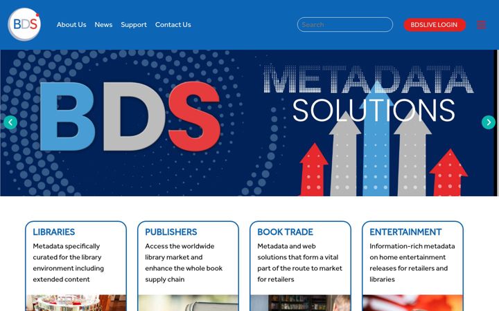 Screenshot of bdslive.com