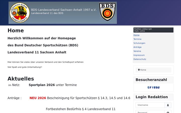 Screenshot of bdslv11.de