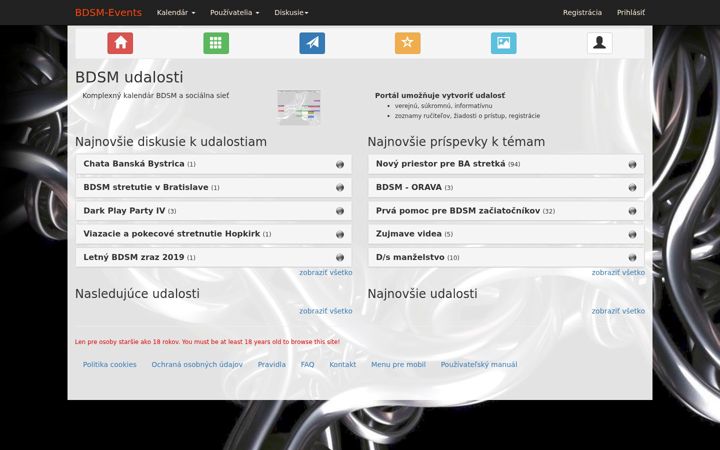 Screenshot of bdsm-events.eu