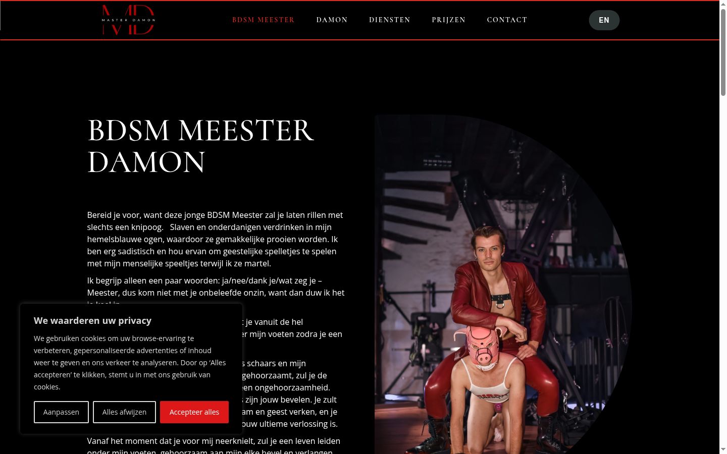 Screenshot του banner συγκατάθεσης που εμφανίστηκε πριν από οποιαδήποτε αλληλεπίδραση