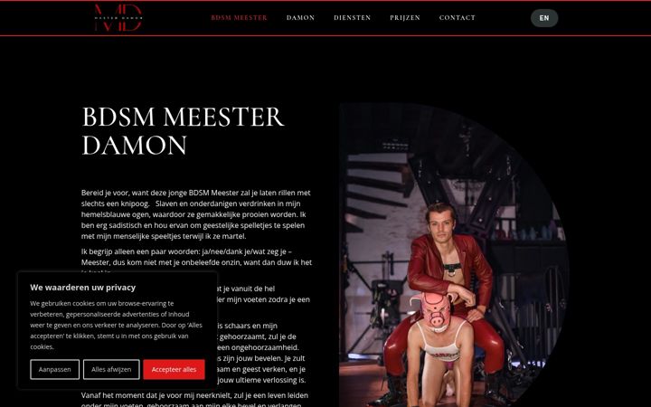 Screenshot of bdsmmeester.be