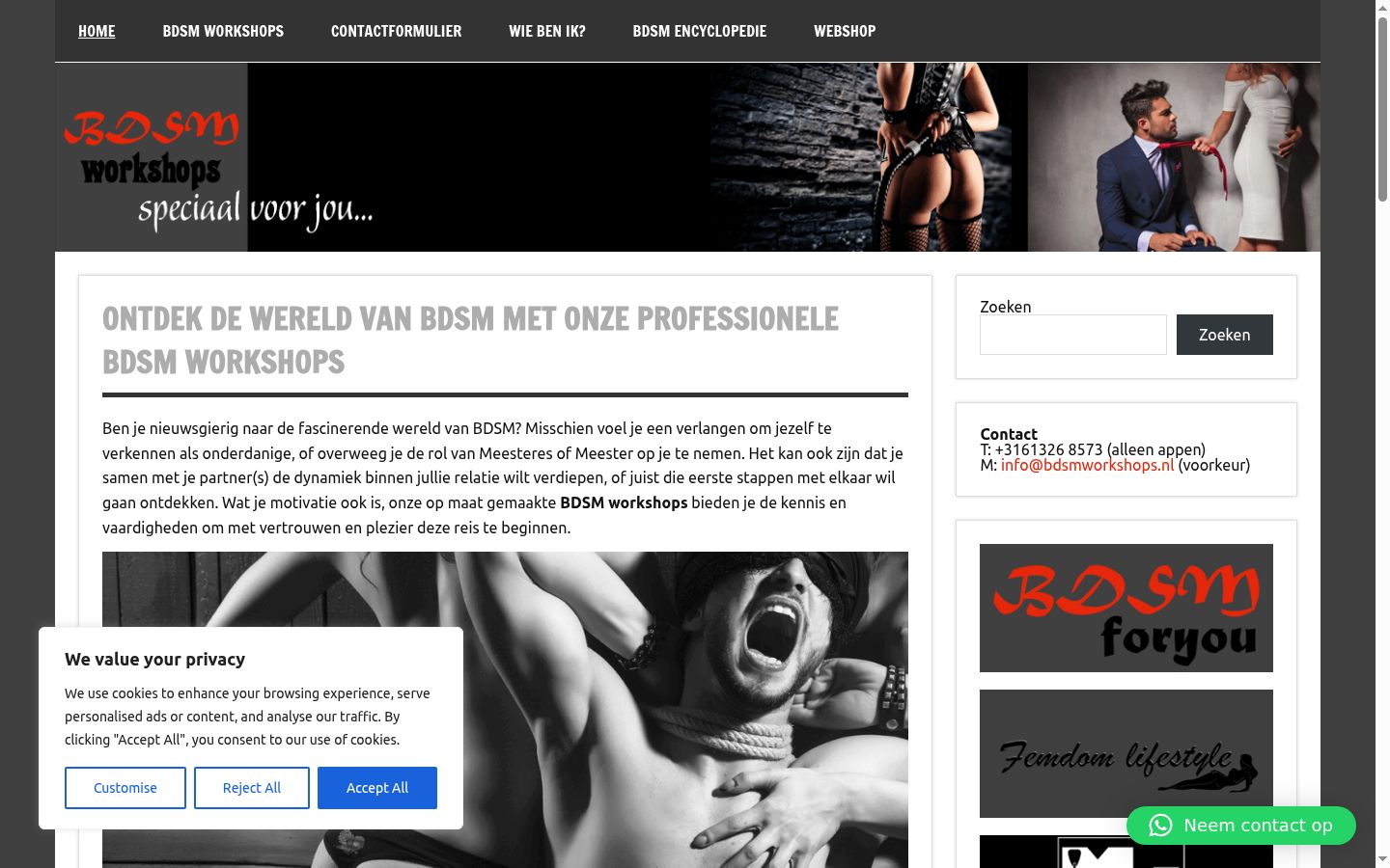 Screenshot tal-banner tal-kunsens muri qabel kwalunkwe interazzjoni