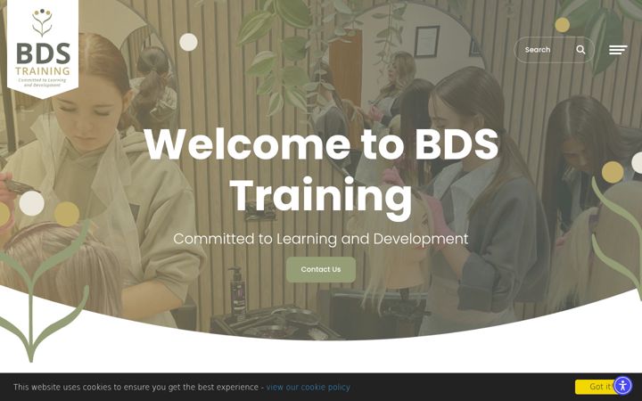 Captura de pantalla de bdstraining.co.uk