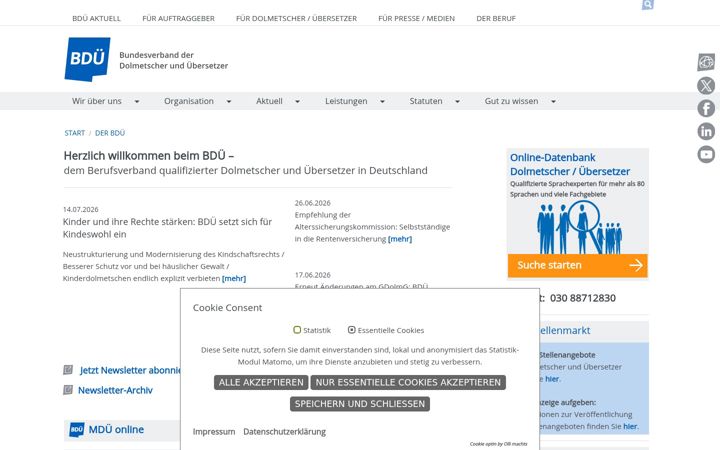 Screenshot of bdue.de