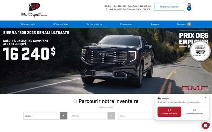 Screenshot of bdupont.com