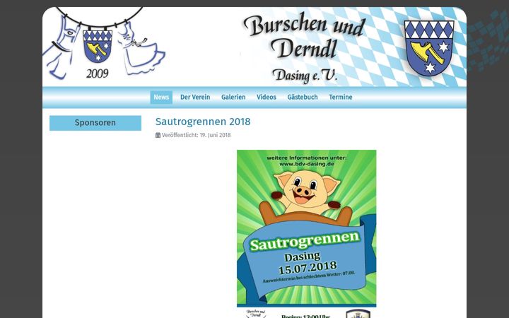 Skjermbilde av bdv-dasing.de