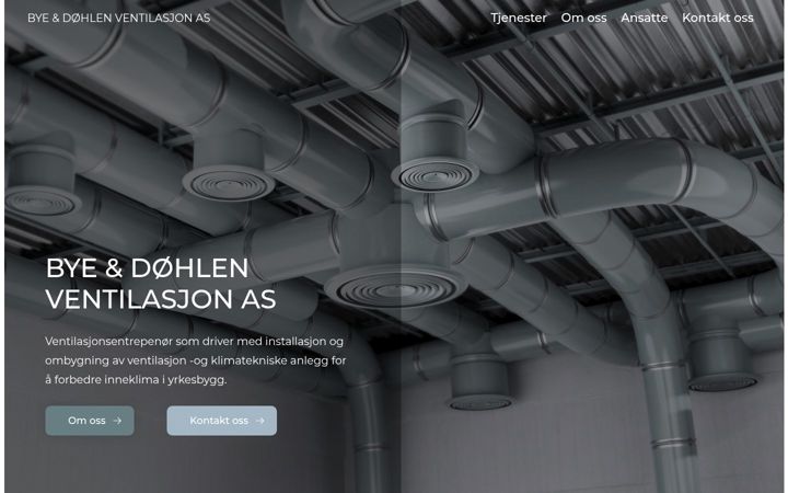Screenshot of bdventilasjonas.no