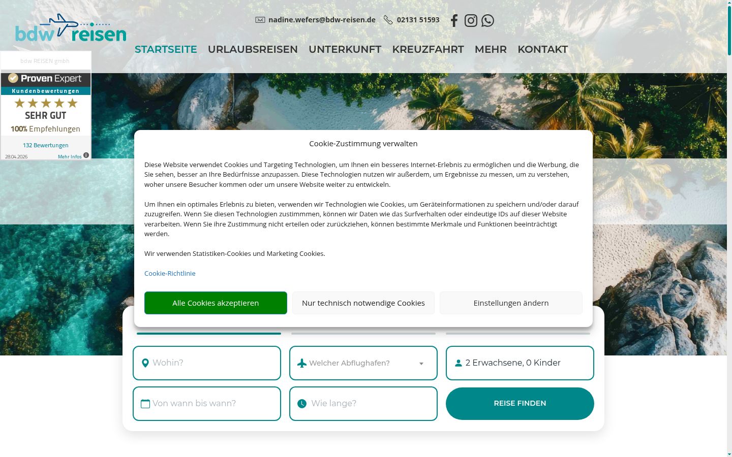 Screenshot tal-banner tal-kunsens muri qabel kwalunkwe interazzjoni