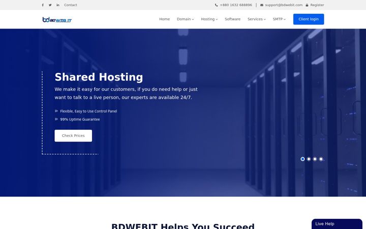 Screenshot of bdwebit.com