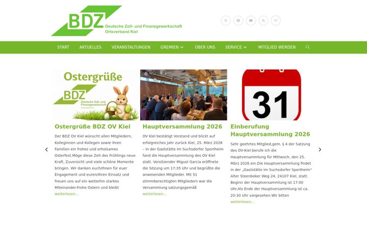 Screenshot stránky bdzovkiel.de