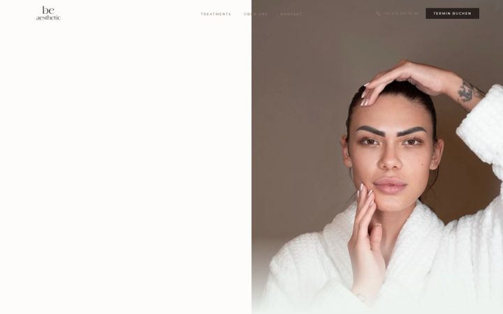 Screenshot of be-aesthetic.at