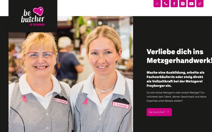 Screenshot stránky be-butcher.de
