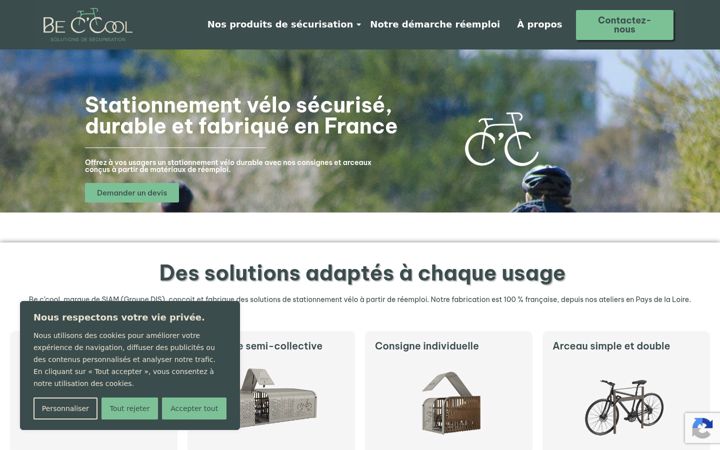 Screenshot of be-c-cool.com