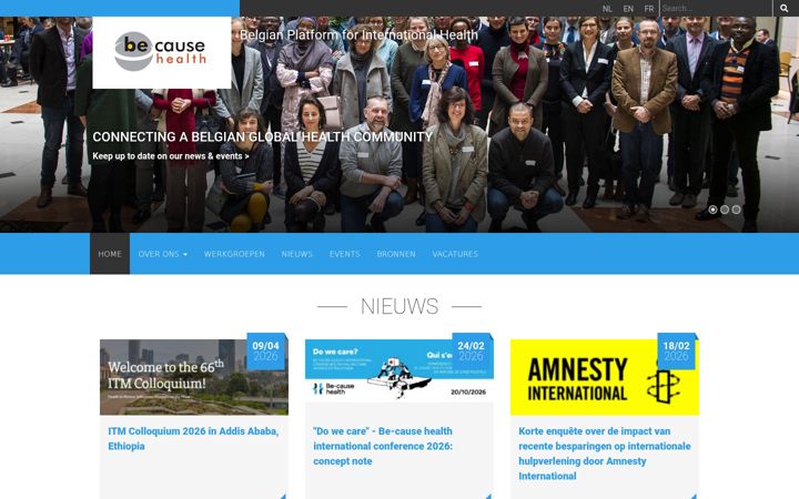 Zrzut ekranu be-causehealth.be