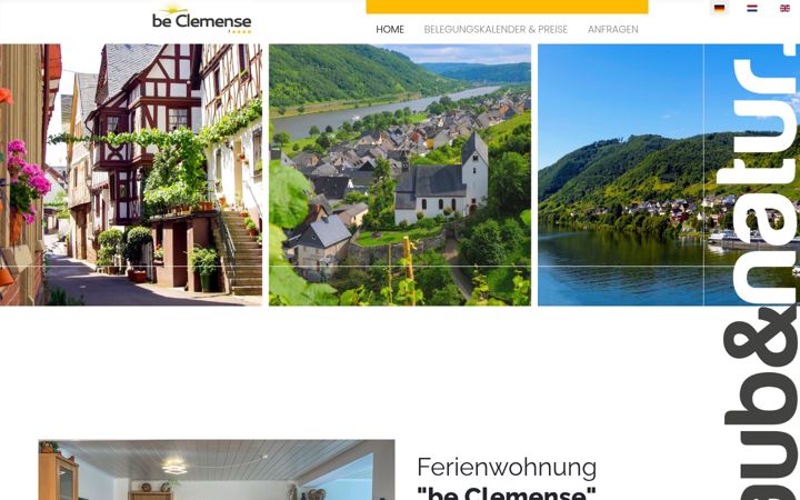 Screenshot of be-clemense.de