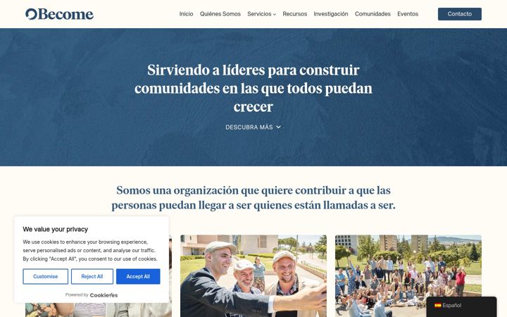 Screenshot του be-come.org