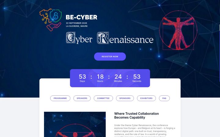 Screenshot of be-cyber.be